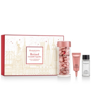 Elizabeth Arden Ceramide Gift Set 60 Capsules Retinol Ceramide Serum + 10ml Ceramide Micro Capsules Essence + 5ml Retinol Ceramide Eye Cream