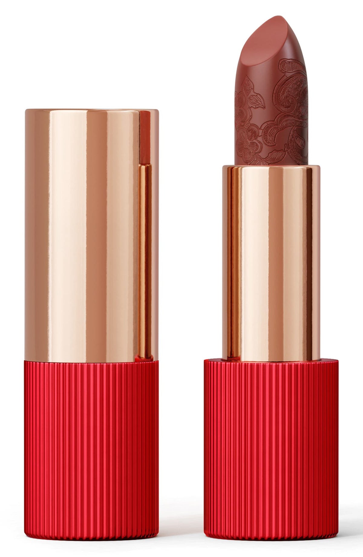 La Perla Matte Silk Lipstick - #102 - Terracotta Red - 3.5g