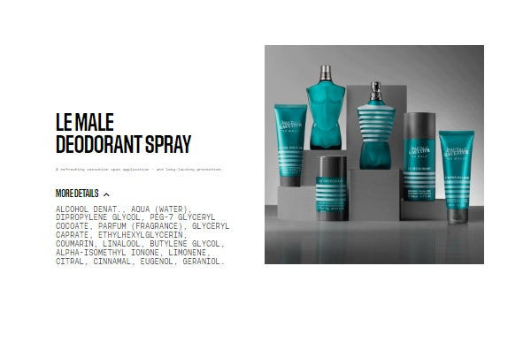 Jean Paul Gaultier Le Male Deodorant Spray 150ml