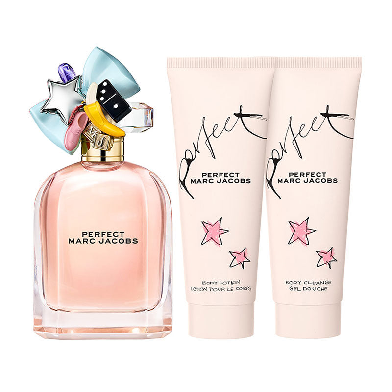 Marc Jacobs Perfect Gift Set 100ml EDP + 75ml Body Lotion + 75ml Shower Gel