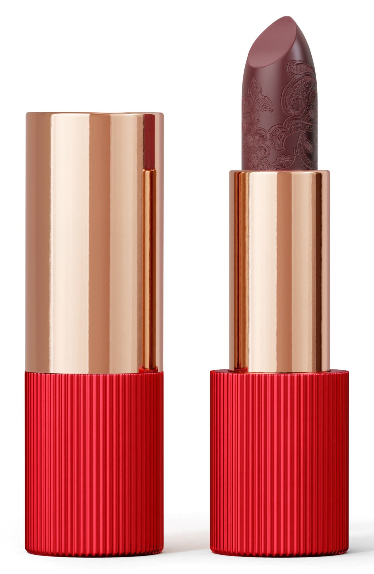 La Perla Matte Silk Lipstick - #108 - Plum Red - 3.5g