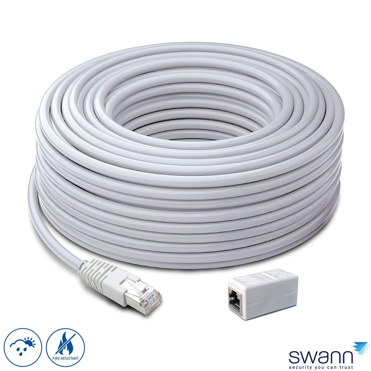 Swann 60m/200ft Network Extension Cable, SWNHD-60MCAT5E-GL - Sense42 Beauty and Health