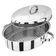 Judge Stainless Steel Oval Roaster & Rack - Sense42 Beauty and Health