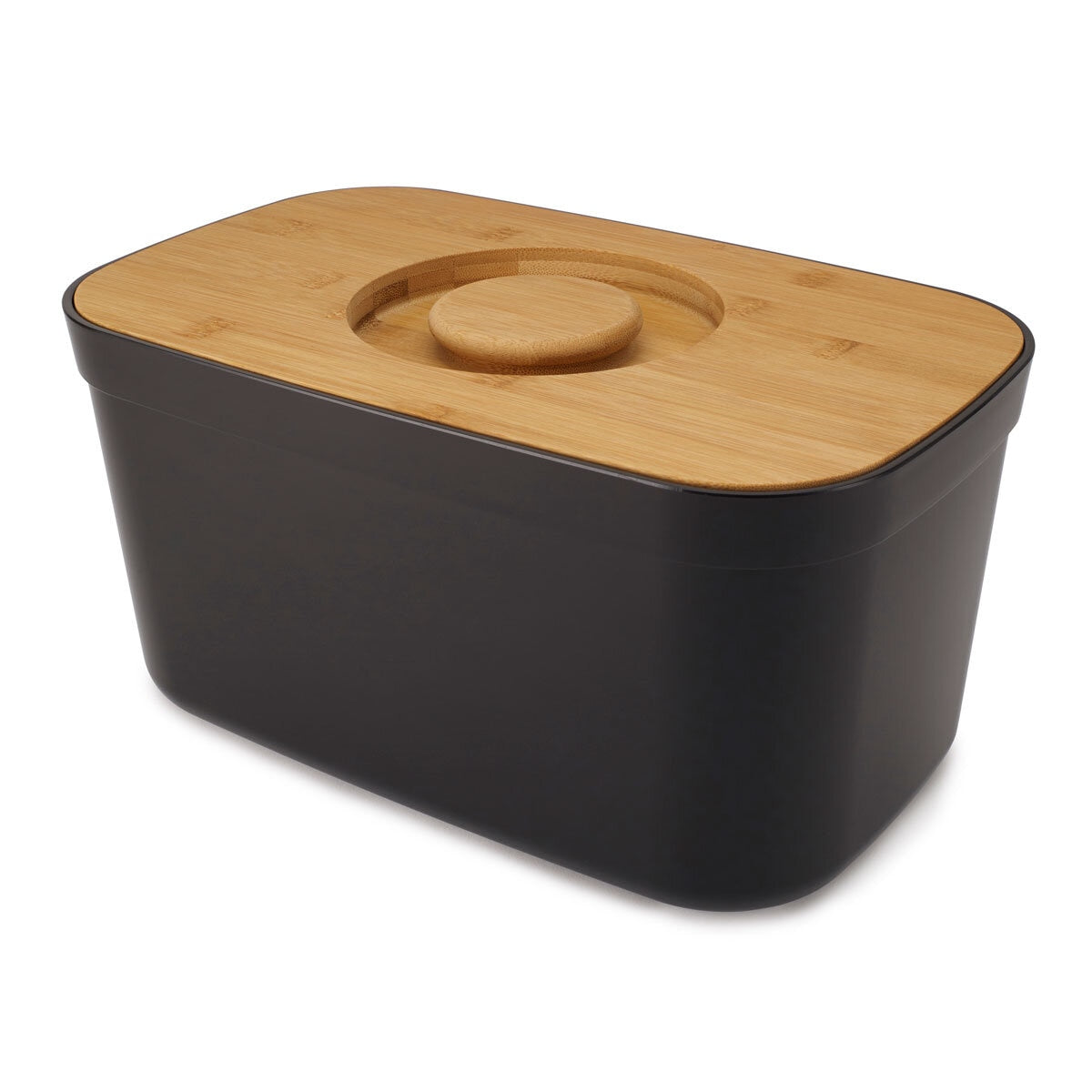 Joseph Joseph Bread Bin with Cutting Board Lid in Black - Sense42 Beauty and Health