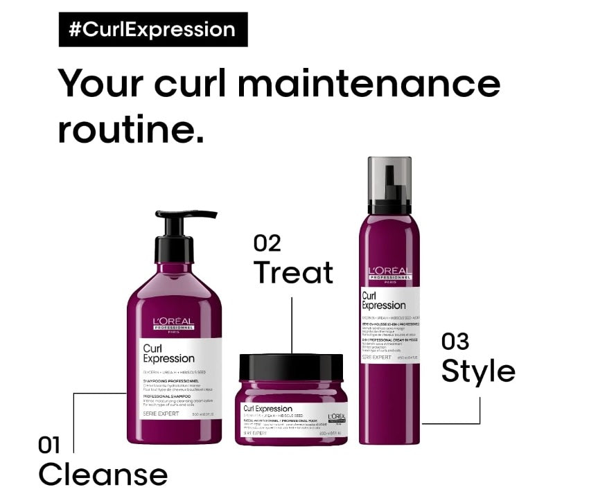 L'Oréal Professionnel Série Expert Curl Expression Intense Moisturizing Cleansing Cream Shampoo 500ml