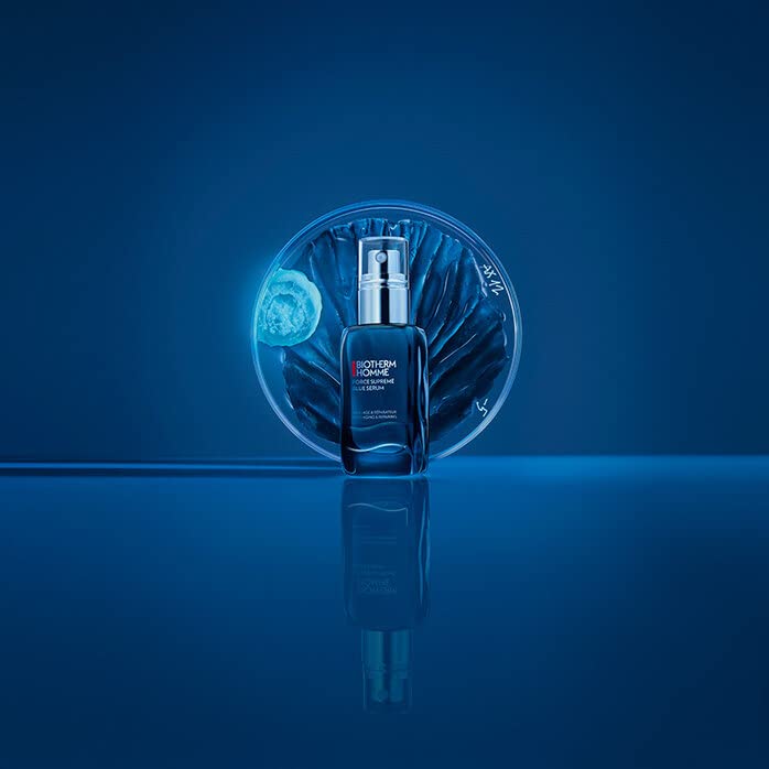 Biotherm Homme Force Supreme Gel, Revitalising Face Gel for Men with Anti-Ageing Effect, Face Care with Life Plankton, Blue Algae Extract and Pro-Xylane, 50 ml