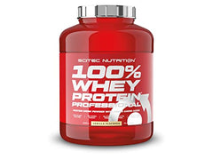 Scitec Nutrition 100% Whey Protein Professional 5kg - Enhanced Formula Gluten Free and Sugar-Free Strawberry Flavor