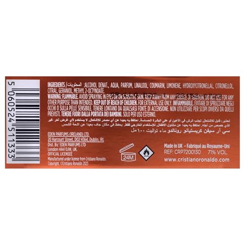 CR7 Cristiano Ronaldo FEARLESS Eau de Toilette 100ml, Perfume for Men - Sense42 Beauty and Health