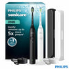 Philips Sonicare 3100 Duo Pack Electric Toothbrush , Black & White