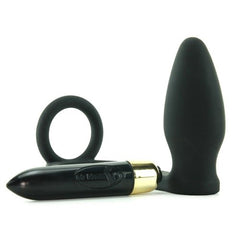 Rocks Off 7 Speed RO-Zen Cock Ring And Anal Plug Black