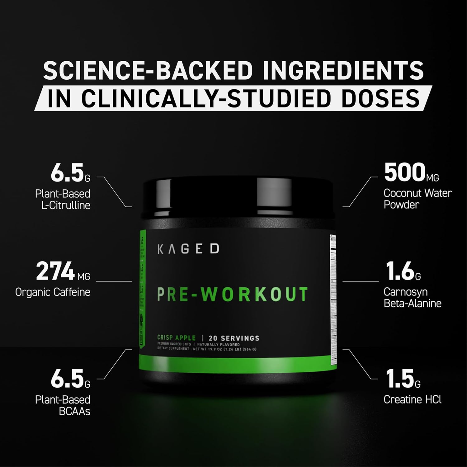 Kaged Muscle Pre-Kaged, Pink Lemonade - 560g - Sense42 Beauty and Health