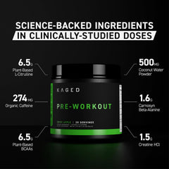 Kaged Muscle Pre-Kaged, Pink Lemonade - 560g - Sense42 Beauty and Health