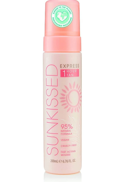 Sunkissed 95 Percent Natural Express 1 Hour Tan Mousse 200ml
