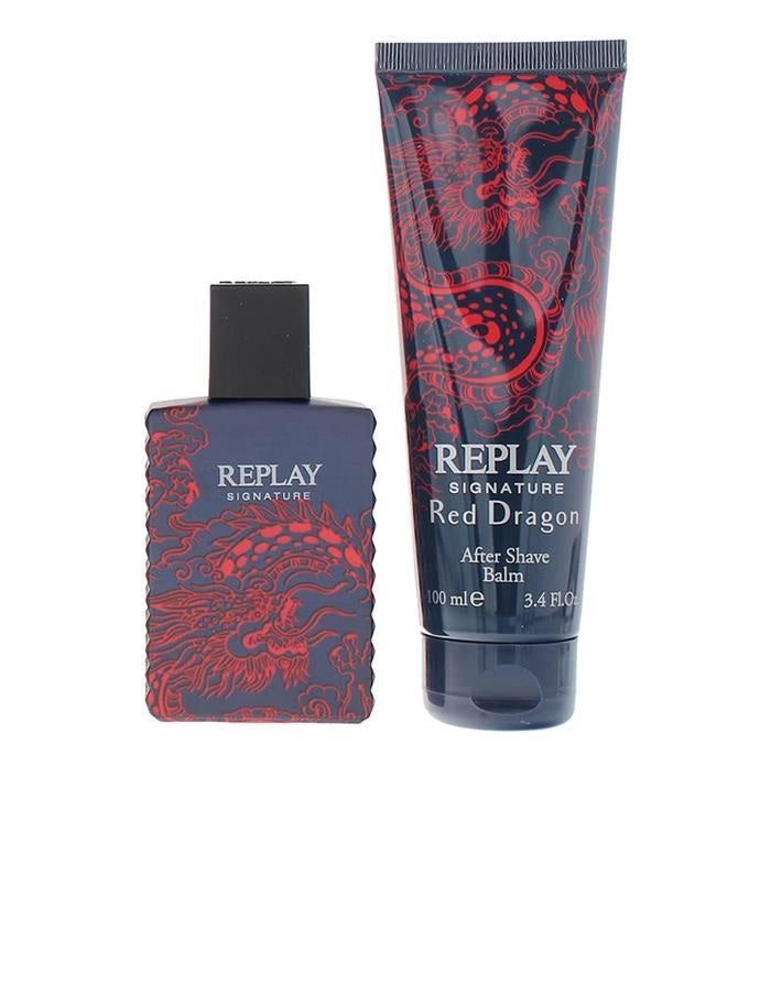 Replay Signature Red Dragon Gift Set 50ml EDT + 100ml Aftershave