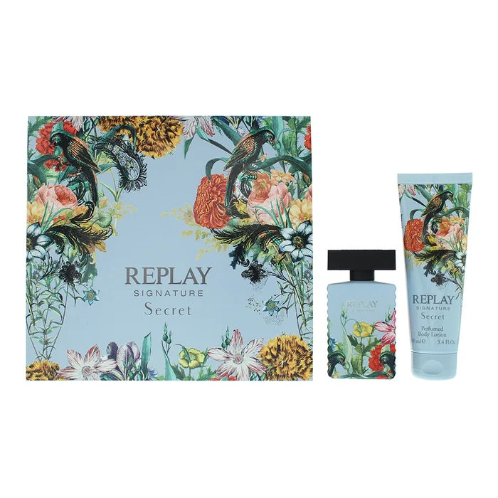 Replay Signature Secret Gift Set 30ml EDT + 100ml Body Lotion