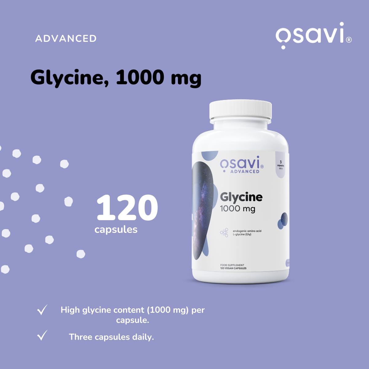 Osavi Glycine 1000mg - 120 vegan caps