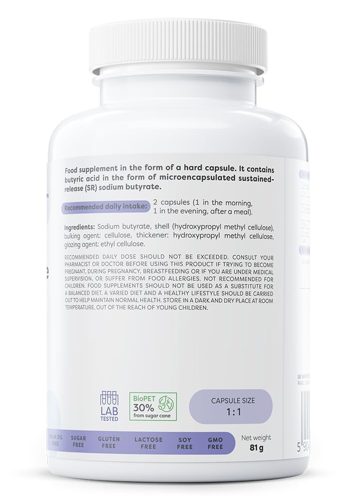 Osavi Sodium Butyrate SR 960 mg – 120 Vegan Capsules