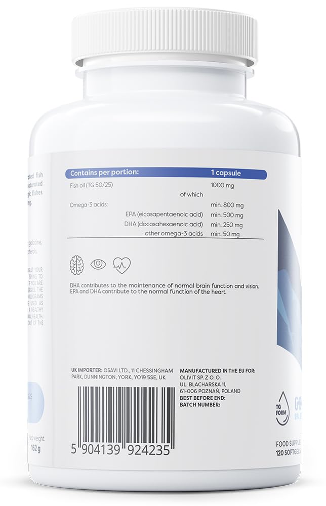 Osavi Super Strong Omega–3 500 EPA / 250 DHA – 120 Softgels
