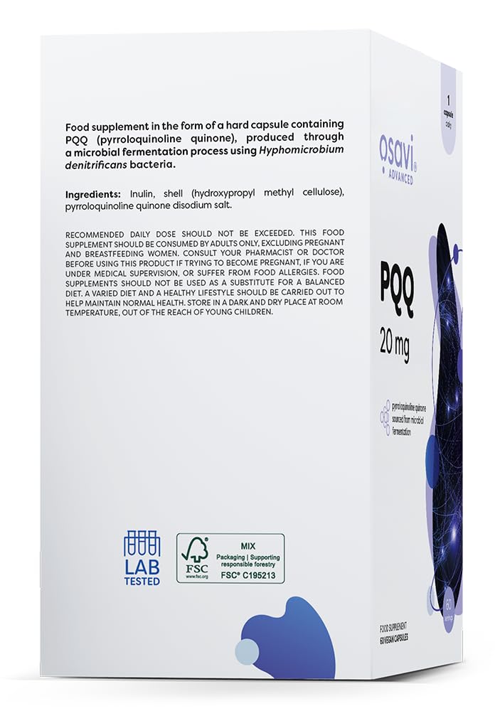 Osavi PQQ, 20mg - 60 Vegan caps
