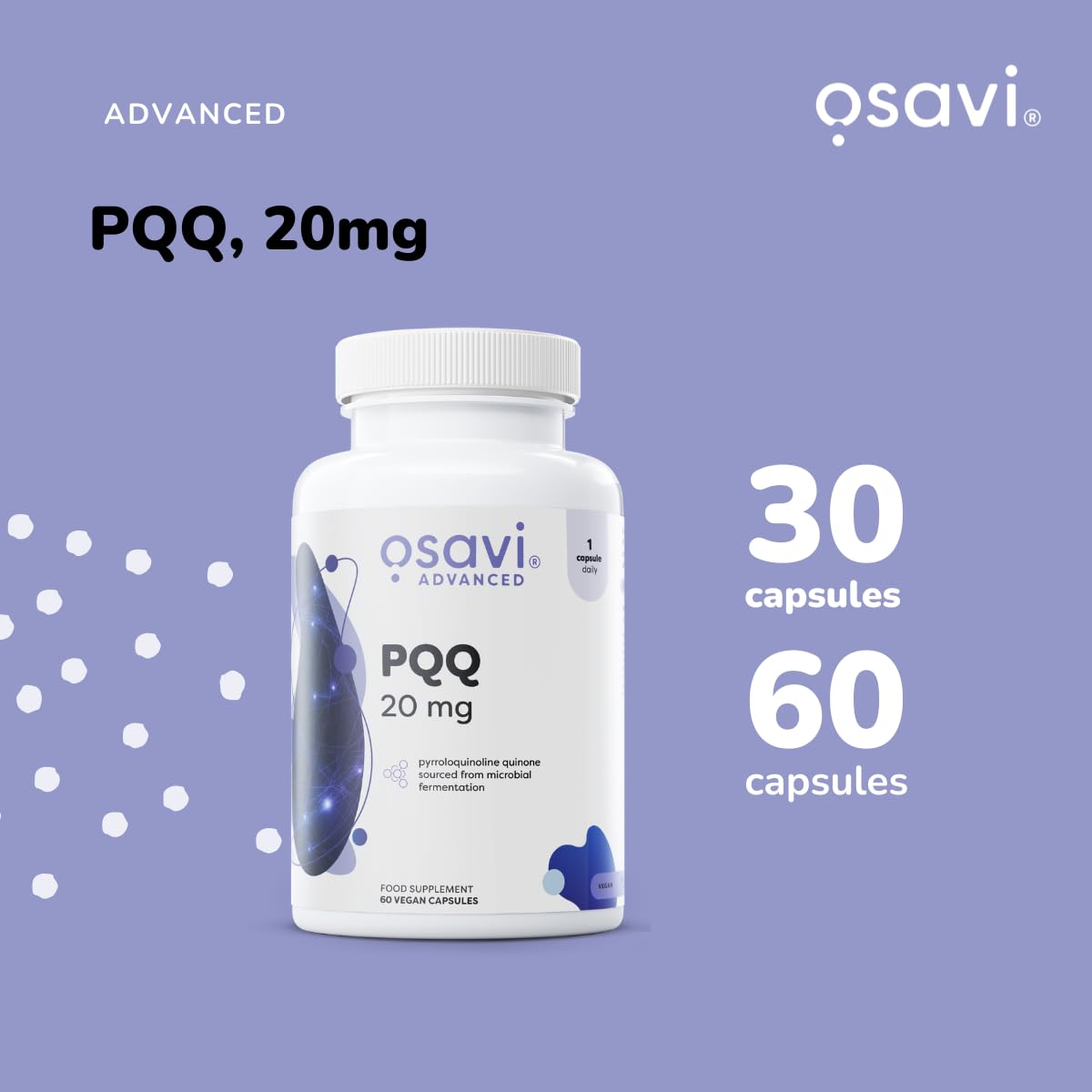 Osavi PQQ, 20mg - 30 Vegan caps