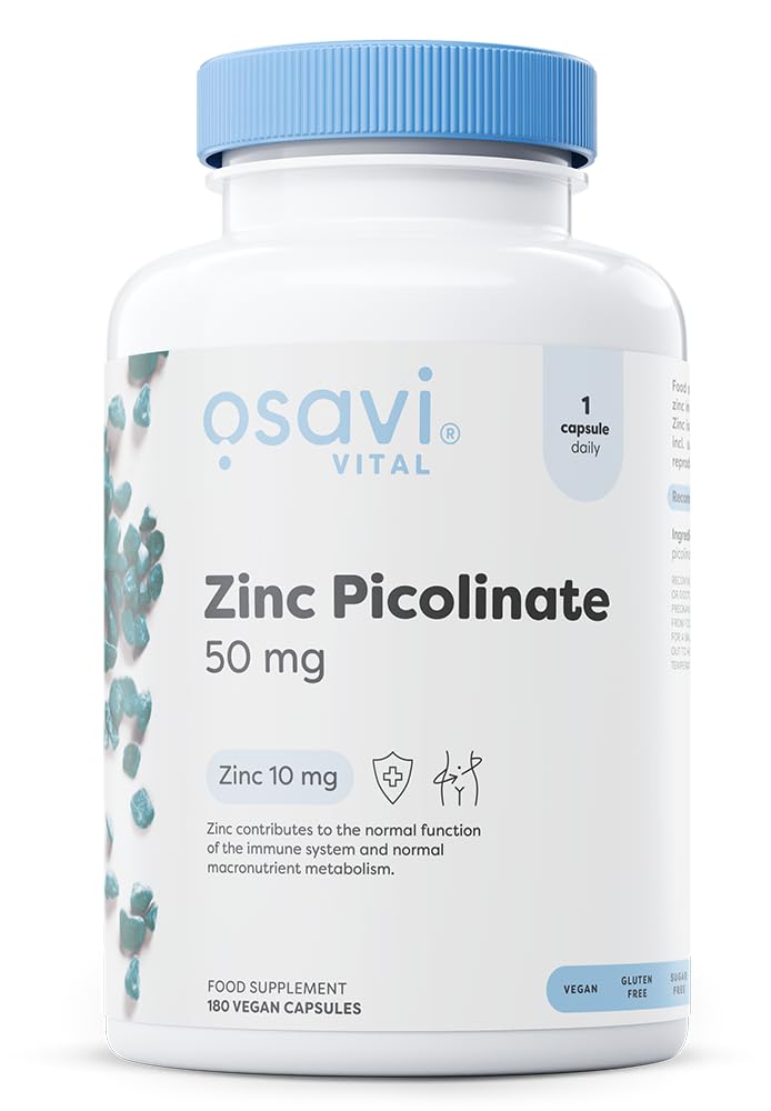 Osavi Zinc Picolinate 50mg - 180 vegan caps