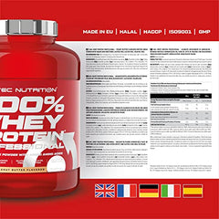 Scitec Nutrition 100% Whey Protein Professional – Enhanced with Extra Amino Acids & Digestive Enzymes – Gluten-Free – Palm Oil Free, 2.35 kg, Peanut Butter