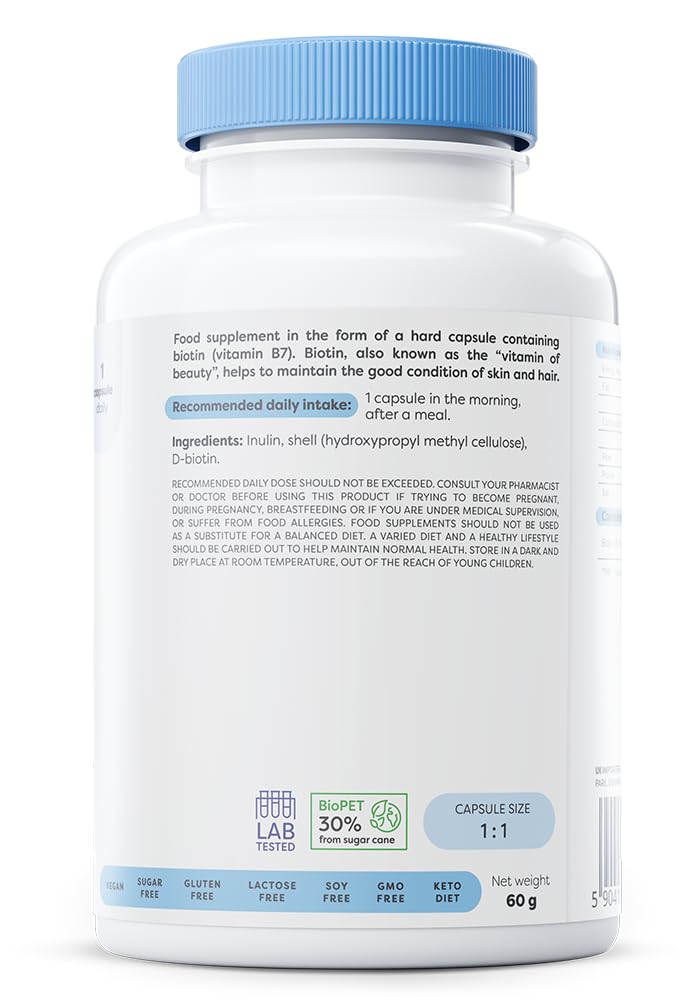 Osavi Biotin, 2500mcg - 180 Vegan caps