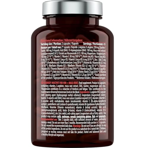 Essensey MULTIVIT for HIM + MACA Root - 90 Capsules - Sense42 Beauty and Health
