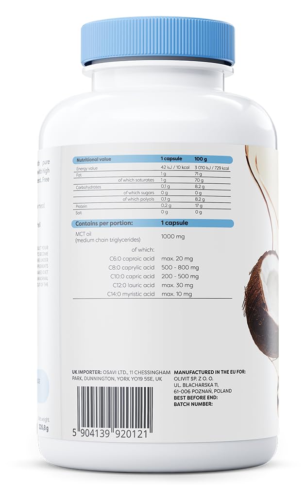 Osavi MCT Oil 1000mg - 180 softgels