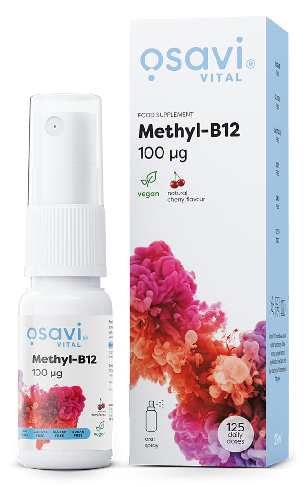 Osavi Methyl-B12 Oral Spray 100mcg (Cherry) - 25 ml.