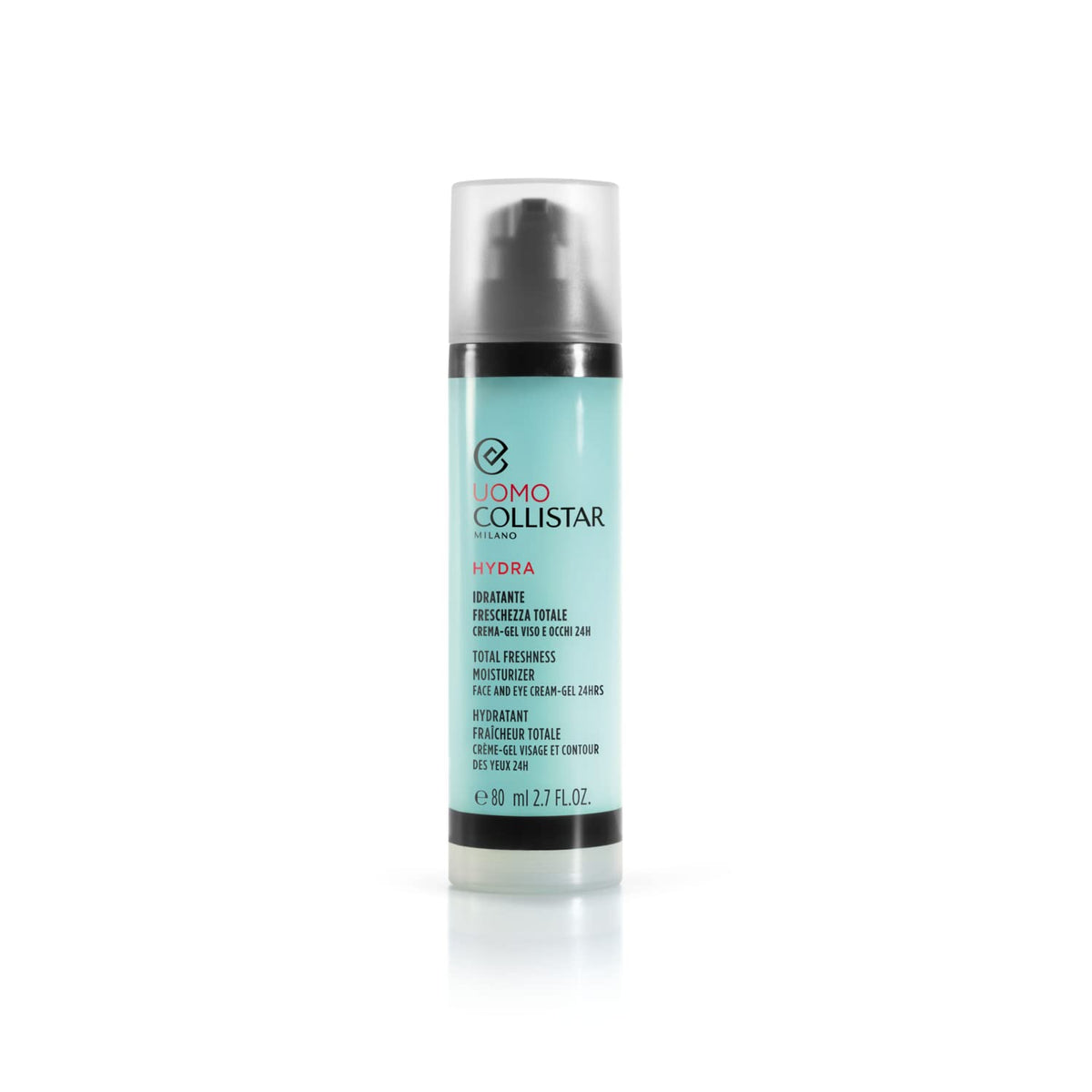 Collistar Hydra Uomo - Idratante Freschezza Totale Crema Gel Viso e Occhi, 80ml