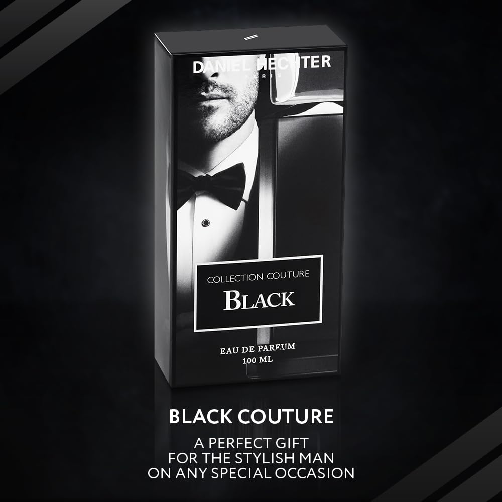 Daniel Hechter Collection Couture Black Eau de Parfum Spray Perfume for Men, 100 ml - Sense42 Beauty and Health