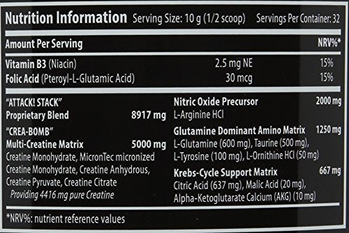 Scitec Nutritiom Attack! 2.0 Complex Pre-Workout Creatine Booster Powder - 320g, Cherry - Sense42 Beauty and Health