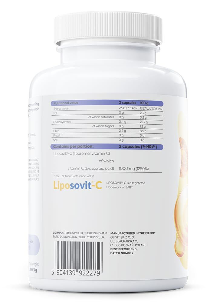 Osavi Liposomal Vitamin C 1000mg - 120 vcaps