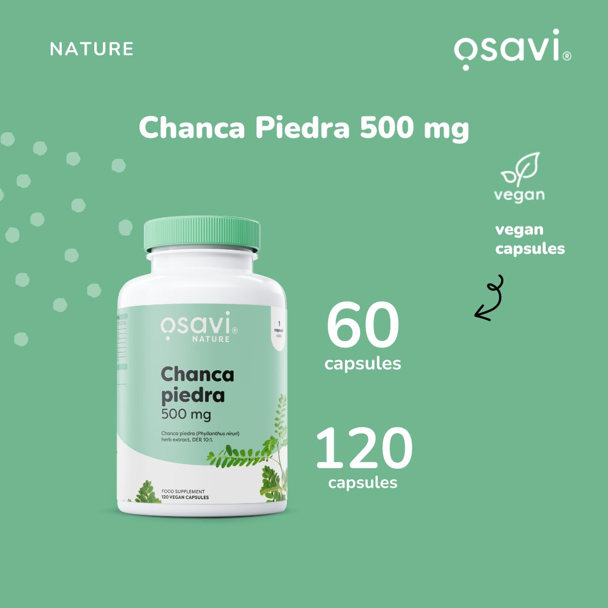 Osavi Chanca Piedra, 500mg - 120 Vegan caps