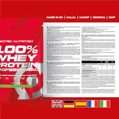 Scitec Nutrition 100% Whey Protein Professional – Enhanced with Extra Amino Acids & Digestive Enzymes – Gluten-Free – Palm Oil Free, 500 g, Pistachio-White Chocolate