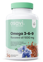 Osavi Omega 3–6–9 Flaxseed Oil 1000 mg – 120 Softgels
