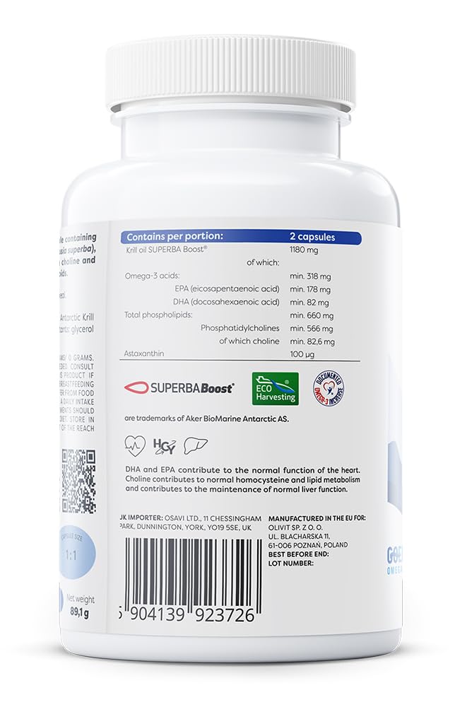 Osavi Super Krill Oil 1180mg - 120 softgels