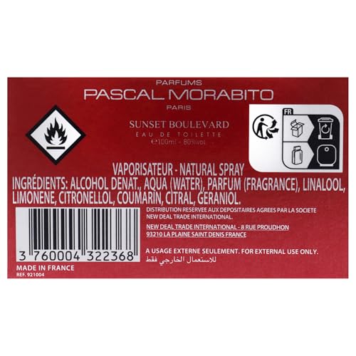 Pascal Morabito Sunset Boulevard by Pascal Morabito for Men - 3.4 oz EDT Spray - Sense42 Beauty and Health
