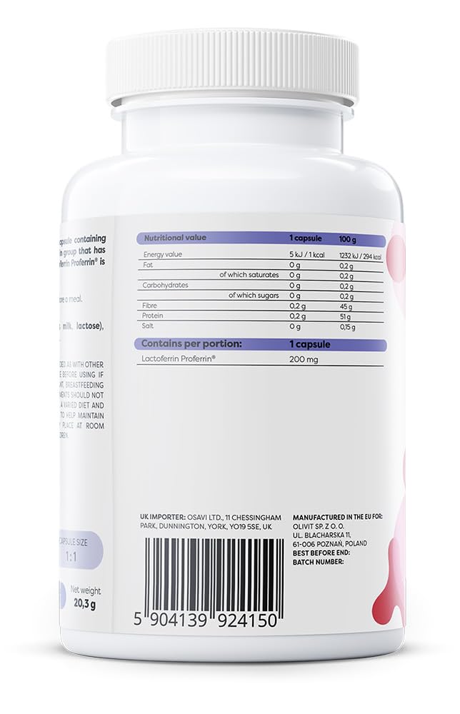 Osavi Lactoferrin, 200mg - 60 caps