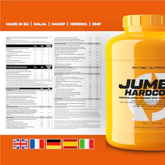 Scitec Nutrition Jumbo Hardcore, High Protein Weight Gainer with Amino Select Matrix, Superfoods, Creatine and with 7 carbohydrates, Gluten-Free and Lactose-Free, 3060 g, Chocolate - Sense42 Beauty and Health
