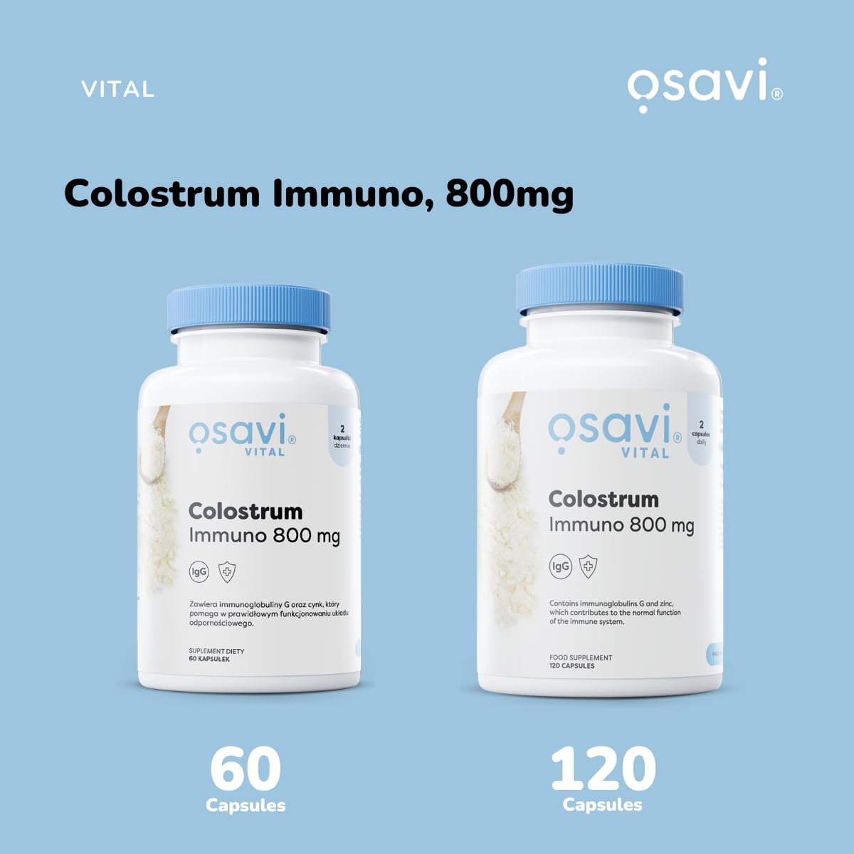 Osavi Colostrum Immuno 800mg - 120 caps