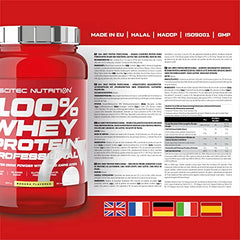 Scitec Nutrition 100% Whey Professional Protein Powder - 920g, Banana