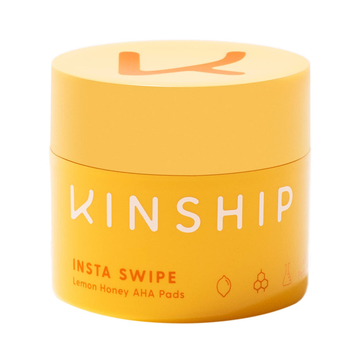 Kinship Insta Swipe Lemon Honey AHA Exfoliating Pads 45 Pads - Sense42 Beauty and Health