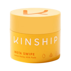 Kinship Insta Swipe Lemon Honey AHA Exfoliating Pads 45 Pads - Sense42 Beauty and Health