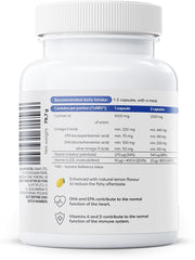 Osavi Norwegian Cod Liver Oil Softgels, 1000mg (Lemon) - 60 softgels