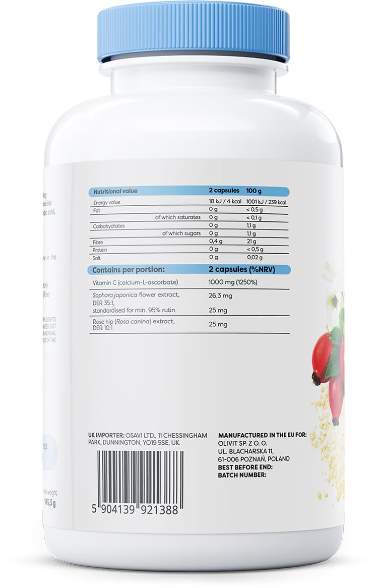 Osavi Vitamin C1000 with Rutin & Rose Hip - 180 vegan caps