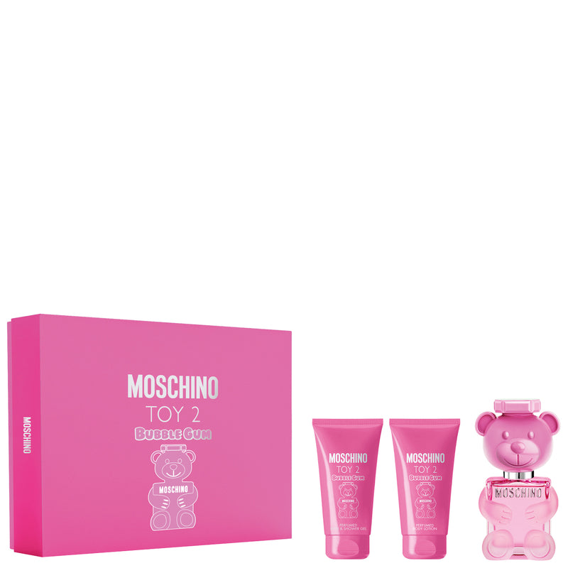 Moschino Toy 2 Bubble Gum Gift Set 50ml EDT + 50ml Body Lotion + 50ml Shower Gel