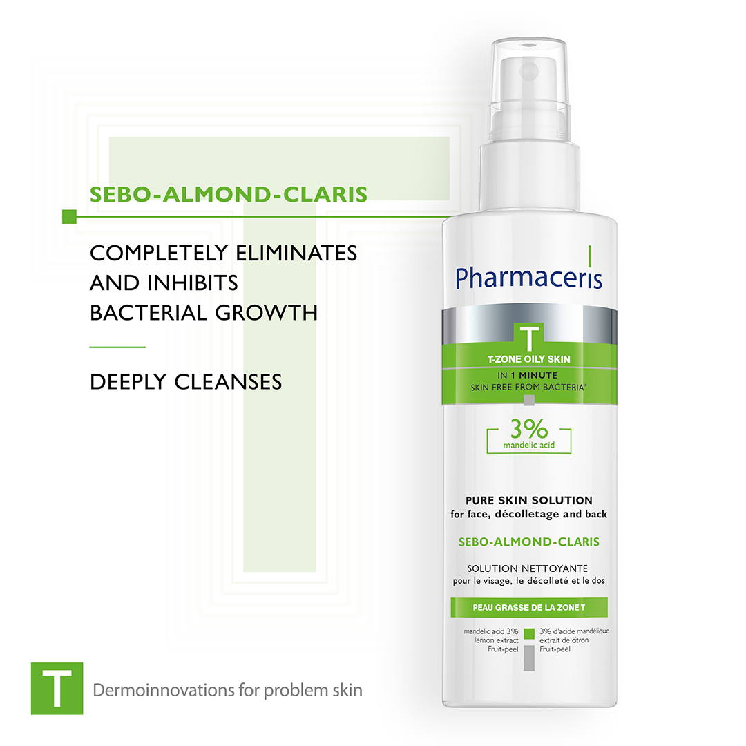 Pharmaceris T Sebo-Almond-Claris 3% Mandelic Acid Pure Skin Solution