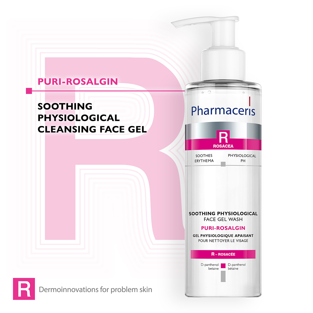 Pharmaceris R Puri-Rosalgin Soothing Physiological Face Gel Wash 190ml